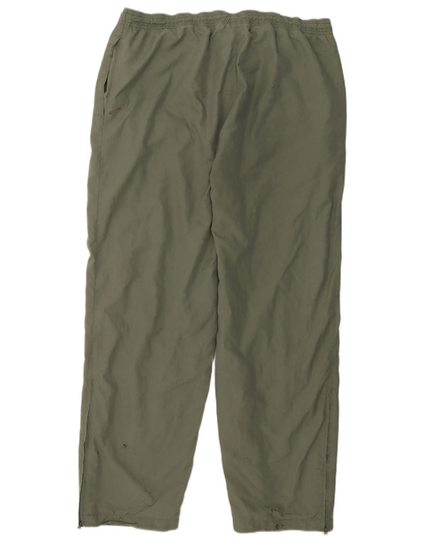Adidas Mens Tracksuit Trousers UK 44/46 Large Khaki Polyester