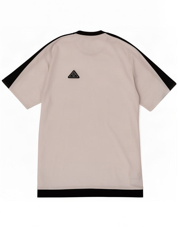 Мужская футболка Adidas Climalite, маленький белый полиэстер с цветными блоками