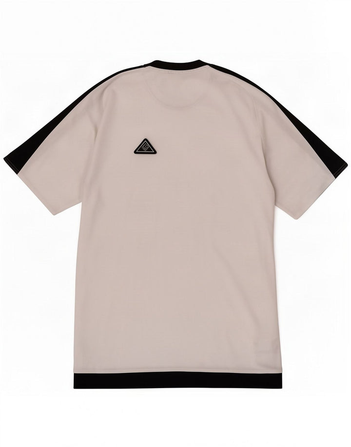 Мужская футболка Adidas Climalite, маленький белый полиэстер с цветными блоками