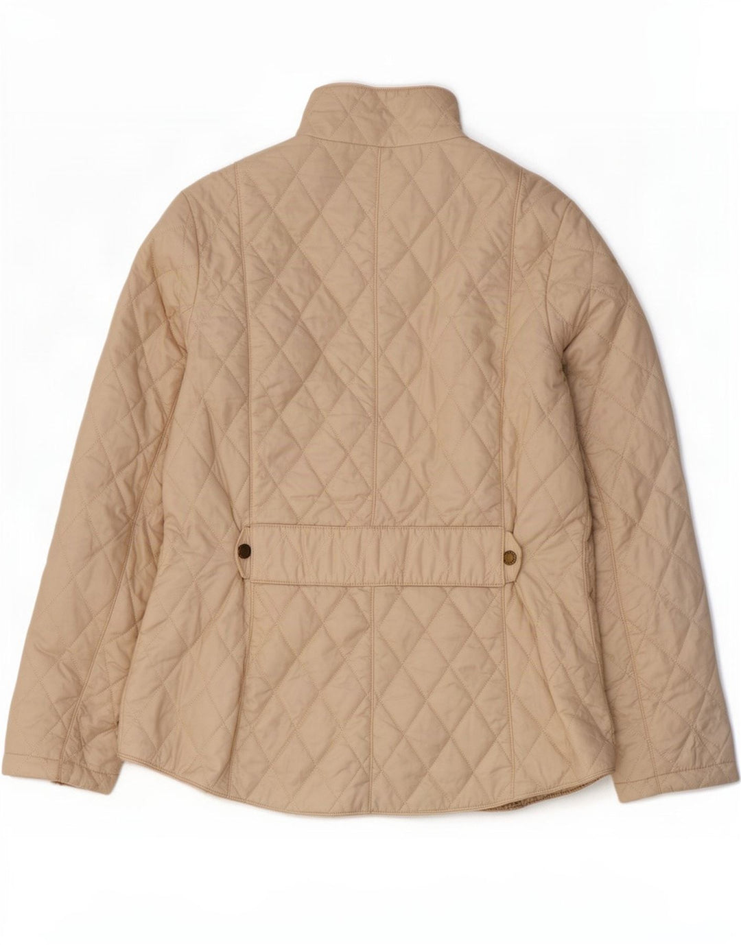 Женская стеганая куртка Barbour UK 14, большая, бежевый нейлон