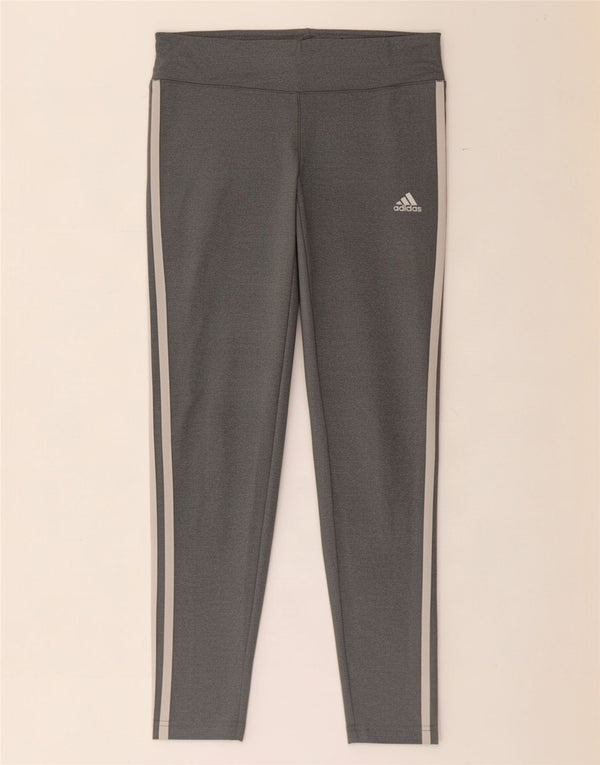 Женские леггинсы Adidas Climalite UK 8/10, маленький серый полиэстер