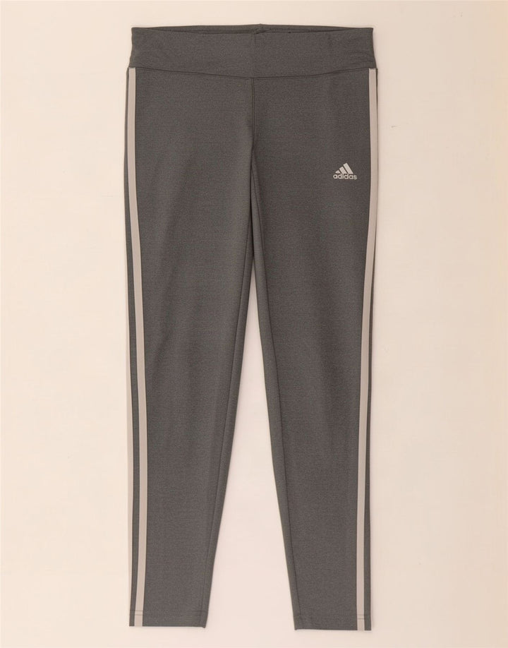 Женские леггинсы Adidas Climalite UK 8/10, маленький серый полиэстер