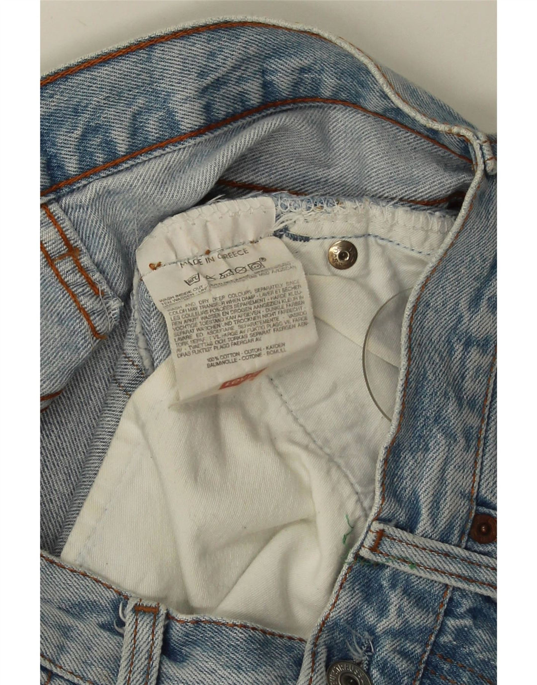 Женская джинсовая юбка миди Levi's 501 W29, маленькая синяя, хлопок