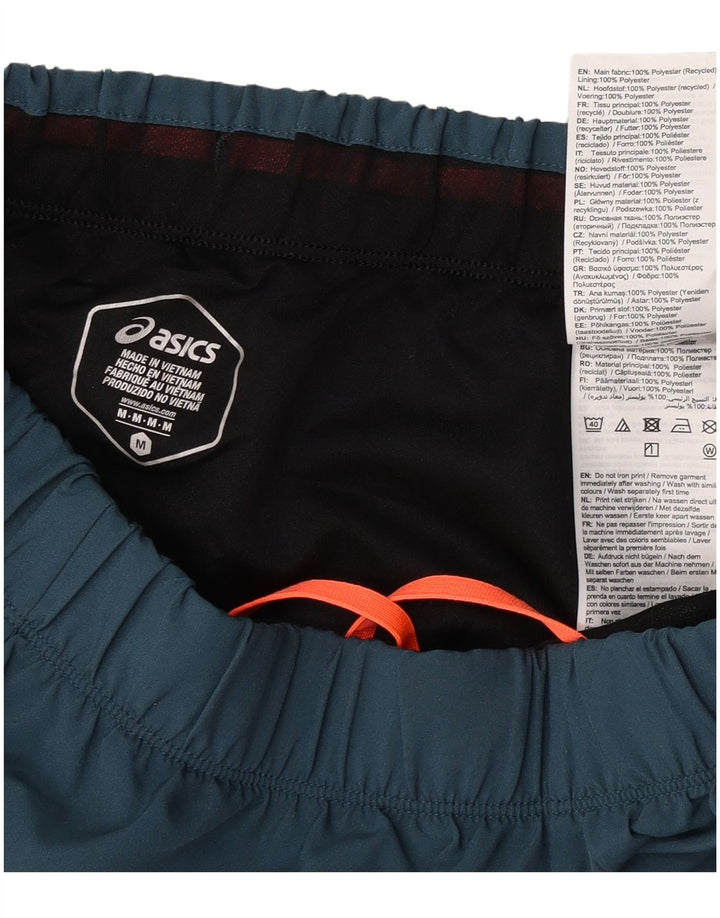 Мужские спортивные шорты с графикой Asics, средние темно-синие, полиэстер