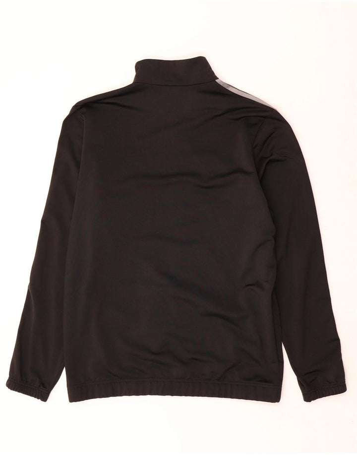 Мужская спортивная куртка Adidas UK 44/46, большой черный полиэстер с цветными блоками