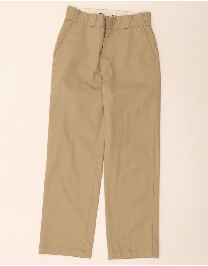Женские прямые брюки чинос Dickies W26 L27 бежевого цвета из полиэстера