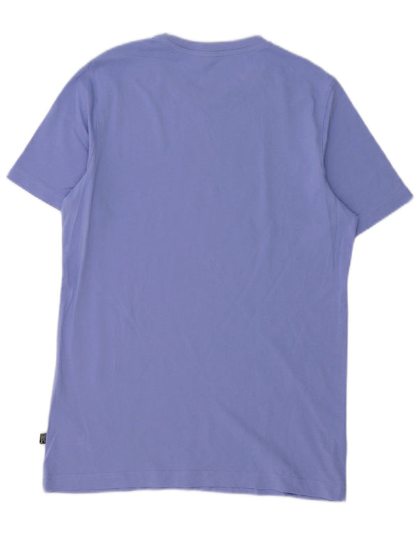 Puma Mens Graphic T-Shirt Top Small Purple Cotton