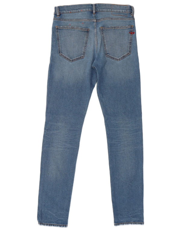 Мужские джинсы скинни Diesel W30 L32 синие, хлопок
