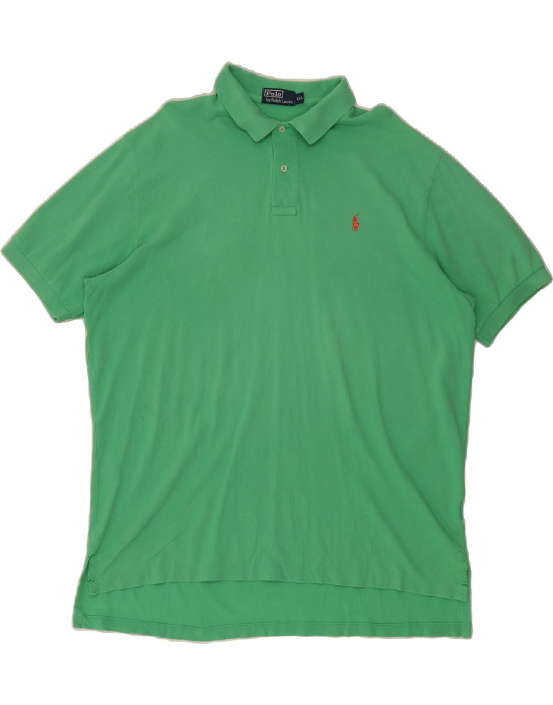 RALPH LAUREN Mens Polo Shirt 2XL Green Vintage Ralph Lauren and Second-Hand Ralph Lauren from Messina Hembry 