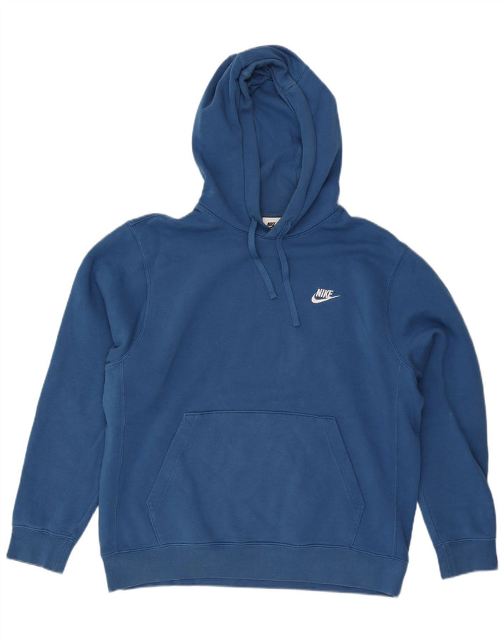Мужской джемпер с капюшоном Nike, большой синий, хлопок