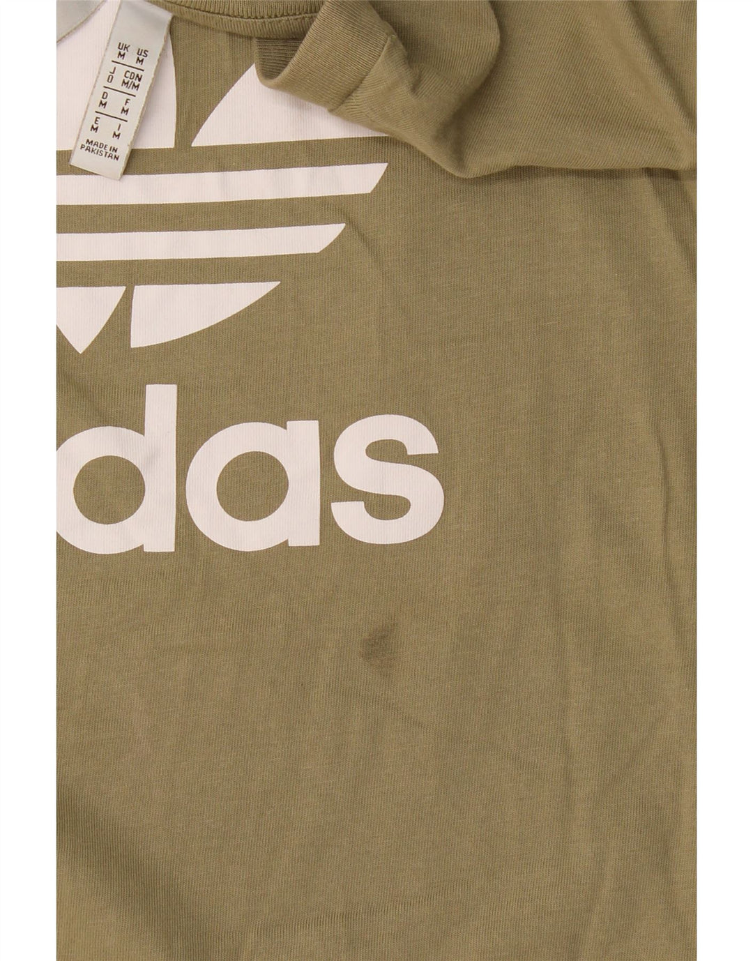 Мужская футболка Adidas с рисунком, средний цвет, хаки, хлопок