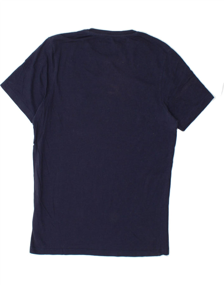 JACK & JONES Mens Graphic T-Shirt Top Medium Navy Blue Cotton Vintage Jack & Jones and Second-Hand Jack & Jones from Messina Hembry 