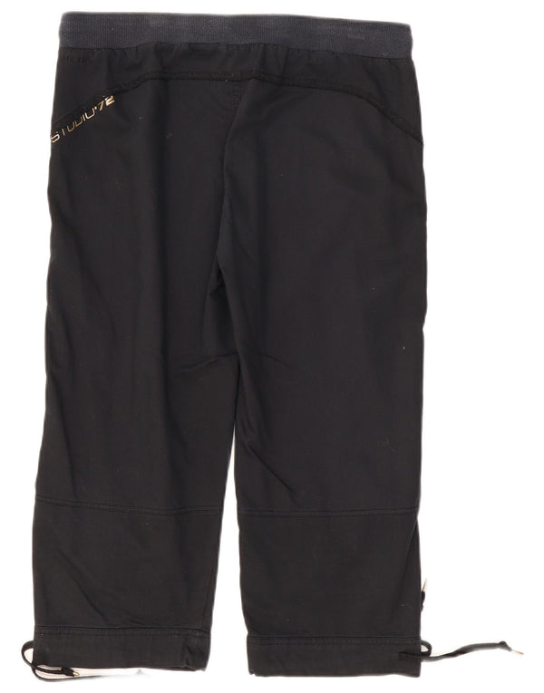 Женские брюки-капри NIKE UK 12, средние W32 L20, черные хлопковые