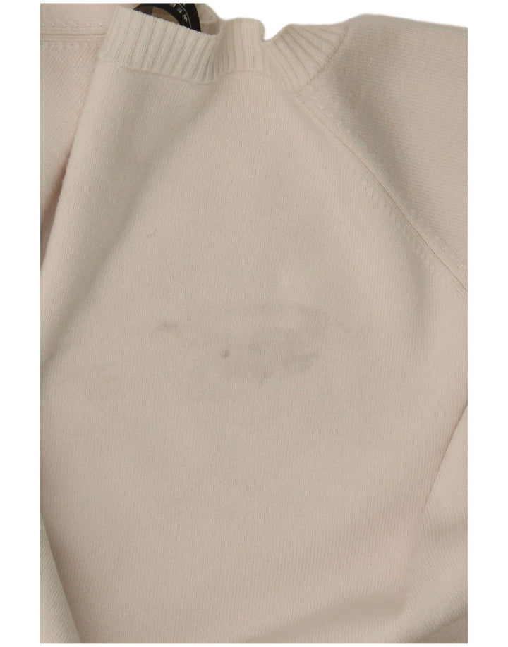Женский джемпер с круглым вырезом Max Mara UK 14, средний, белый