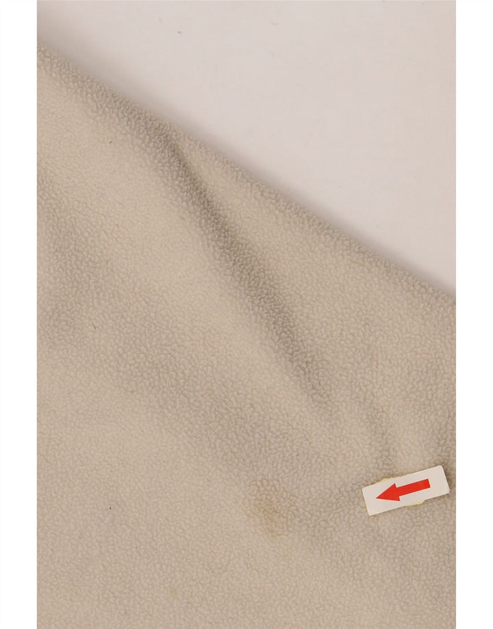 KAPPA Мужской флисовый джемпер с воротником на молнии, большой размер, белый полиэстер