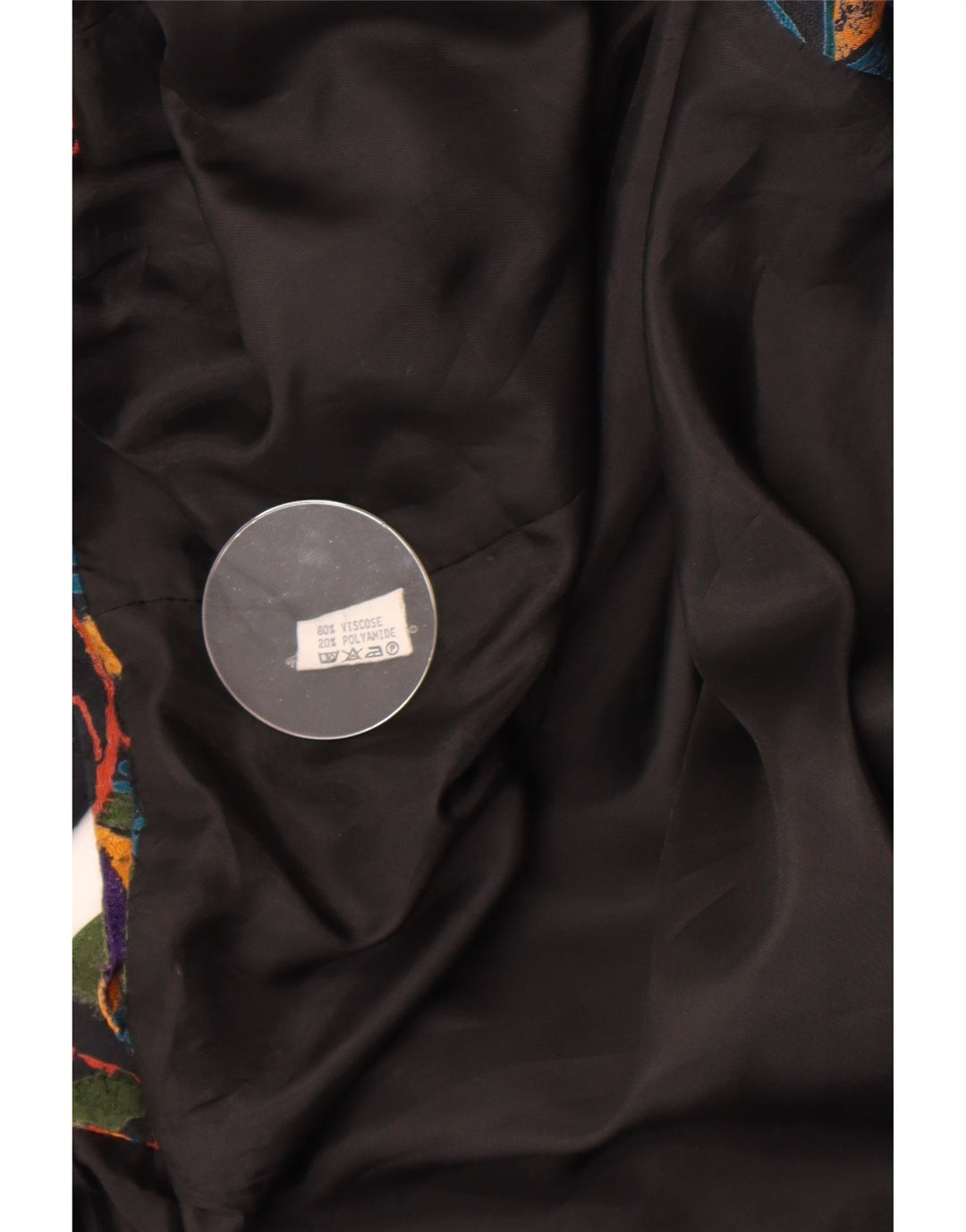 Винтажное женское болеро с абстрактным узором, Великобритания 14, средний разноцветный