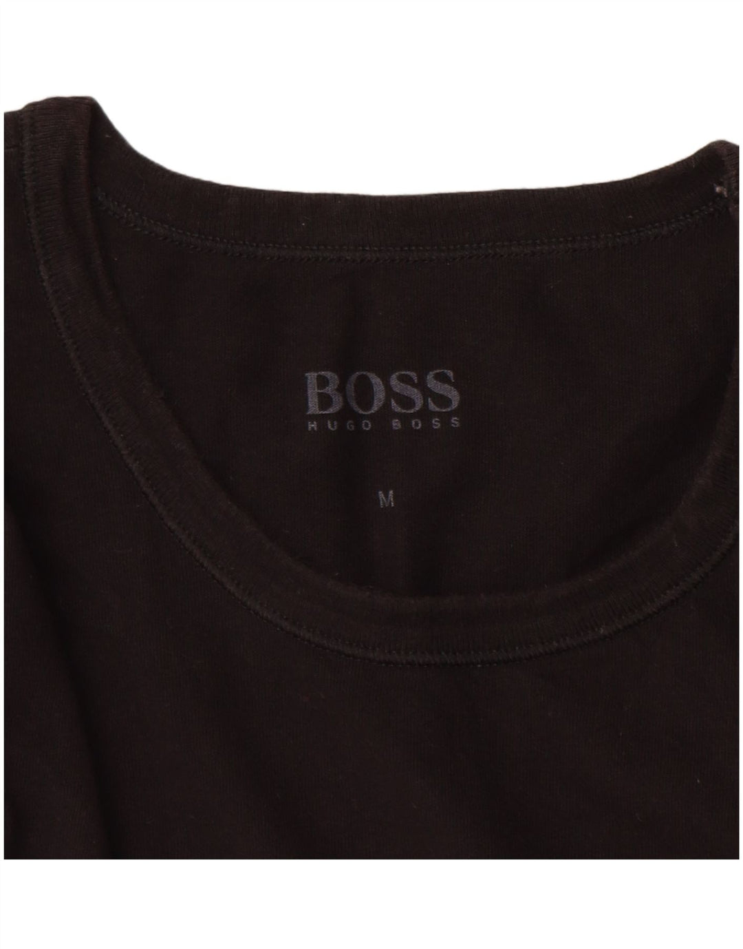 Мужская футболка Hugo Boss Top Medium Black Cotton