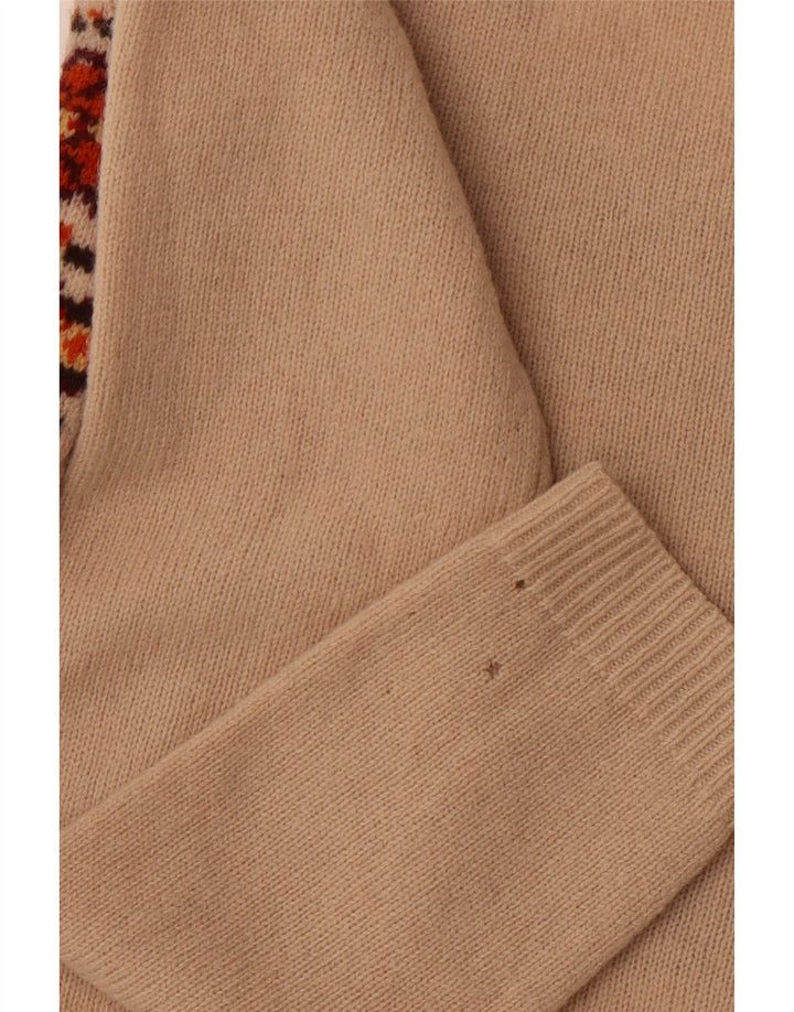 Женский джемпер с вырезом «лодочка» TOMMY HILFIGER UK 10, маленький бежевый Fair Isle