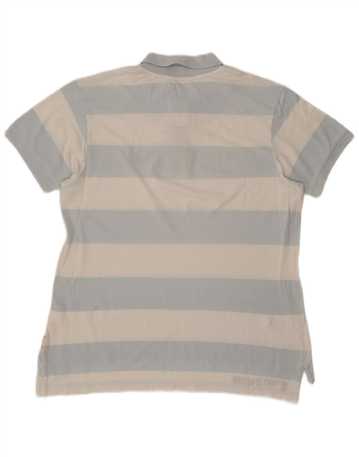 Мужская рубашка поло Timberland XL, хлопковая синяя полоска