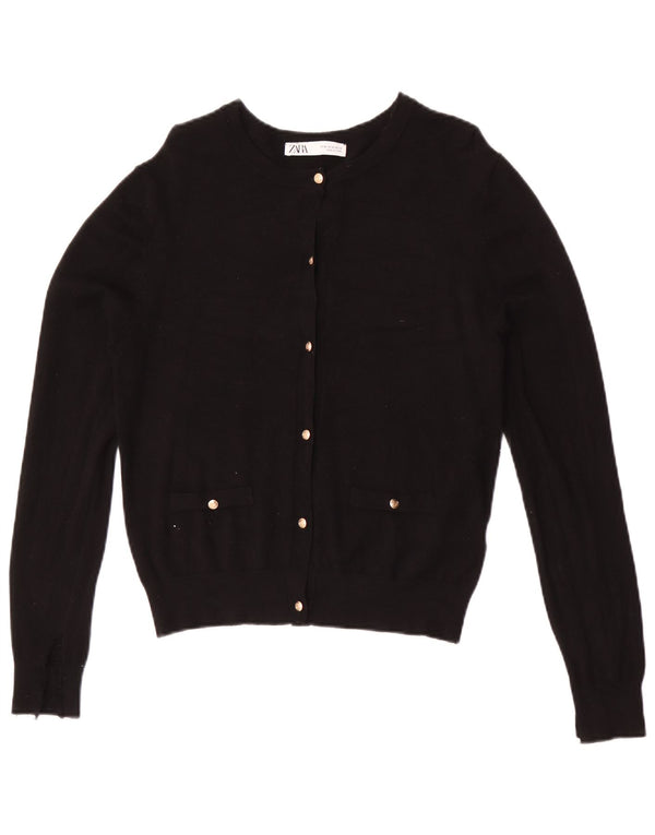 Женский кардиган Zara UK 12, средний черный