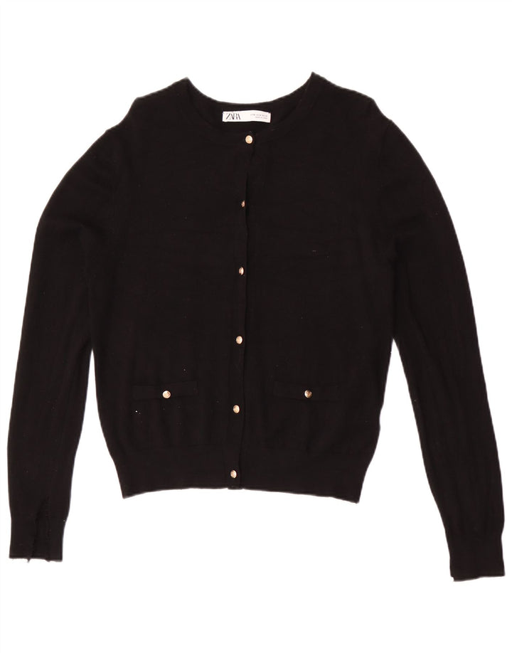 Женский кардиган Zara UK 12, средний черный