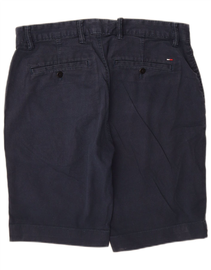 TOMMY HILFIGER Mens Chino Shorts W32 Medium Navy Blue Cotton