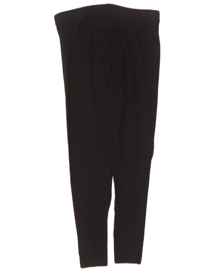 Женские леггинсы Marks & Spencer UK 12, средний черный хлопок