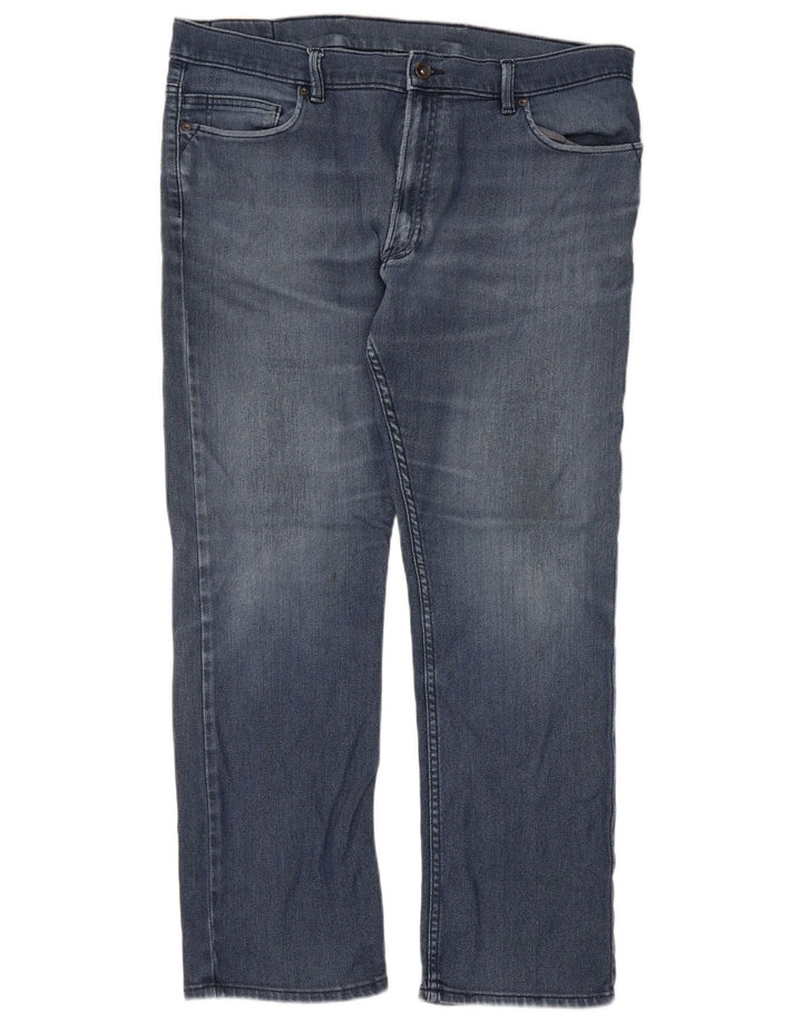 Женские прямые джинсы Marks & Spencer W38 L31 синие, хлопок