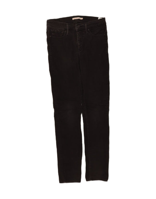 Levi's Womens 311 Shaping Skinny Jeans W28 L30 Black Cotton