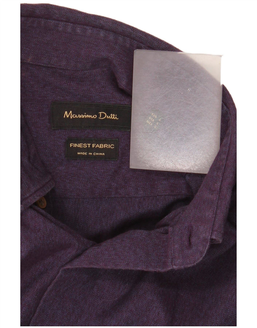 Рубашка мужская MASSIMO DUTTI большая фиолетовая