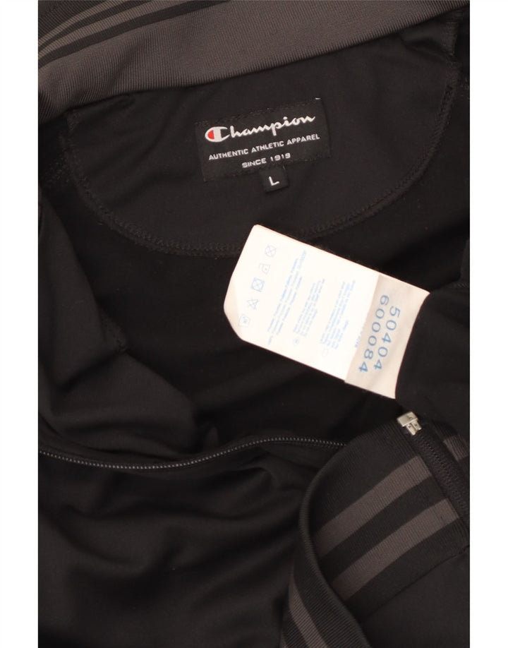 Мужской спортивный костюм CHAMPION, верхняя куртка, большой черный полиэстер
