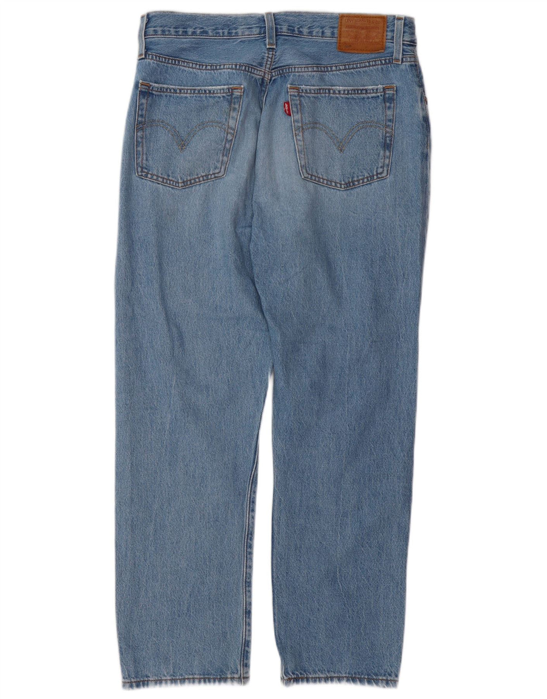 Женские прямые джинсы LEVI'S 501 W29 L26 синие, хлопок