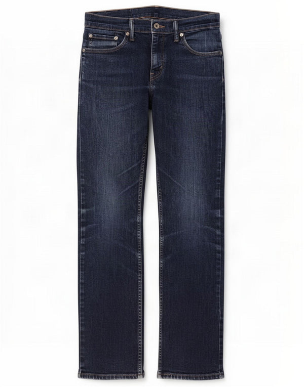 Levi's Мужские прямые джинсы 514 W30 L32 Синий хлопок