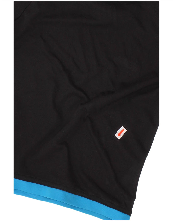 Футболка ADIDAS Climalite для мальчиков, топ 4–5 лет, черный полиэстер с цветными блоками