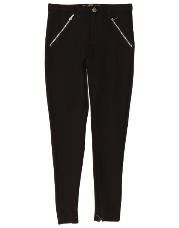 Zara Женские укороченные узкие брюки Trafaluc W26 L25 черные