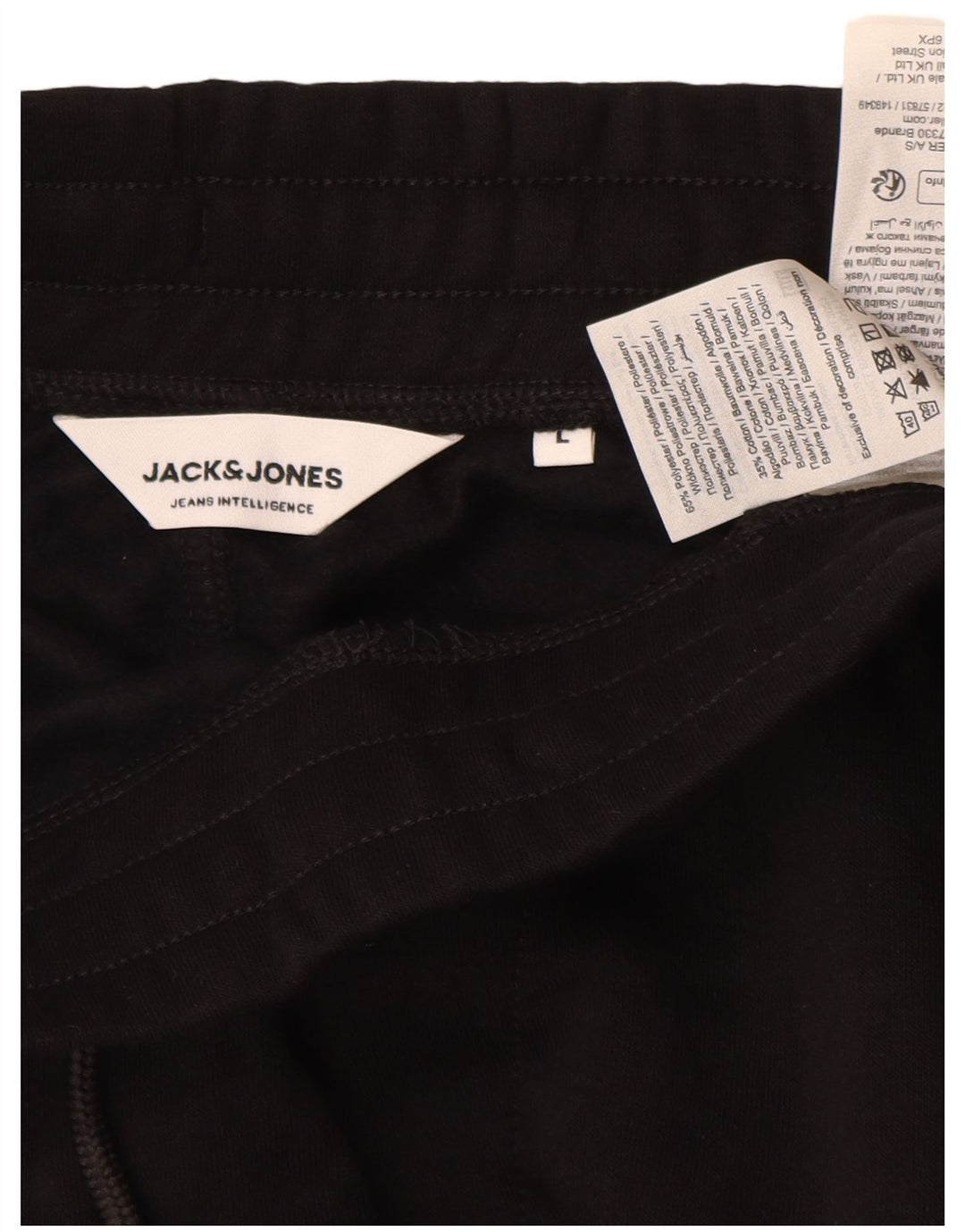 Мужские спортивные брюки Jack & Jones, большие черные брюки из полиэстера