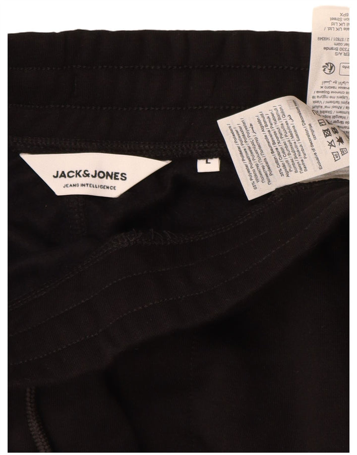 Мужские спортивные брюки Jack & Jones, большие черные брюки из полиэстера