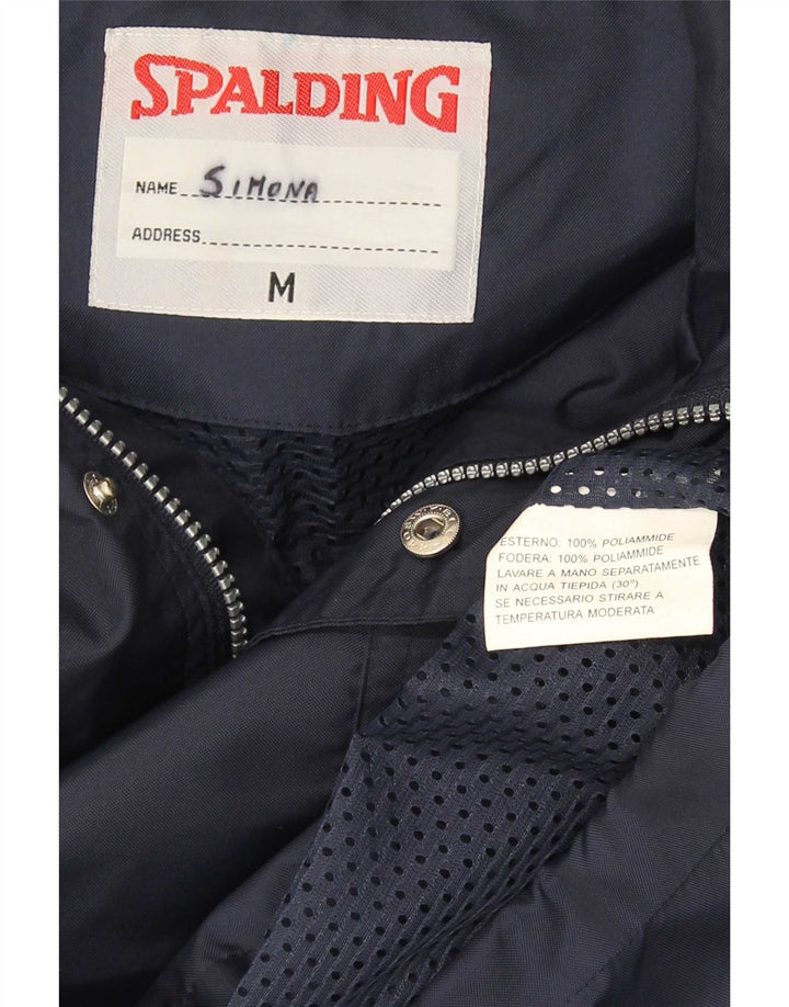 Мужская дождевик с капюшоном Spalding UK 38 средний темно-синий полиамид