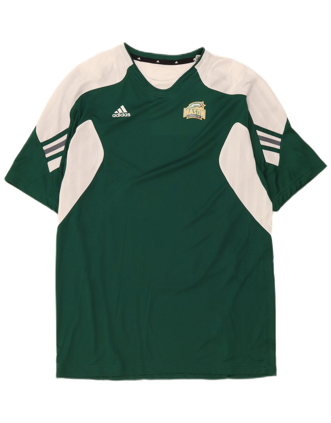 Мужская футболка Adidas Mason Top, большой зеленый полиэстер с цветными блоками
