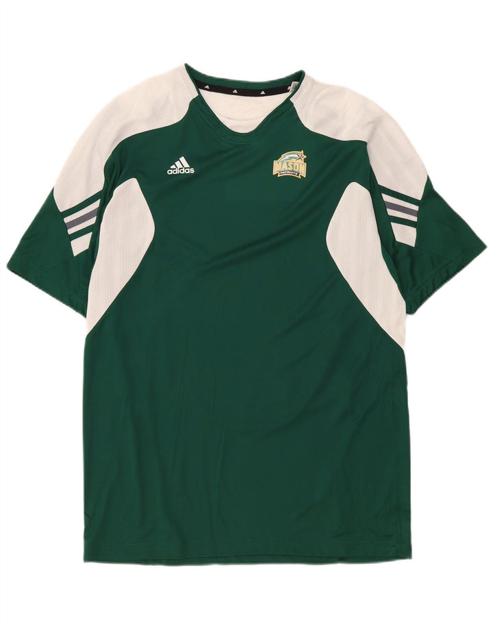 Мужская футболка Adidas Mason Top, большой зеленый полиэстер с цветными блоками