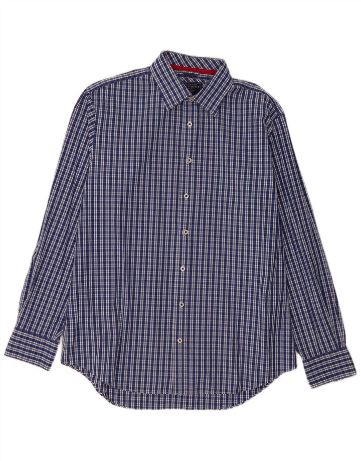 Мужская рубашка Charles Tyrwhitt, большая синяя клетка, хлопок