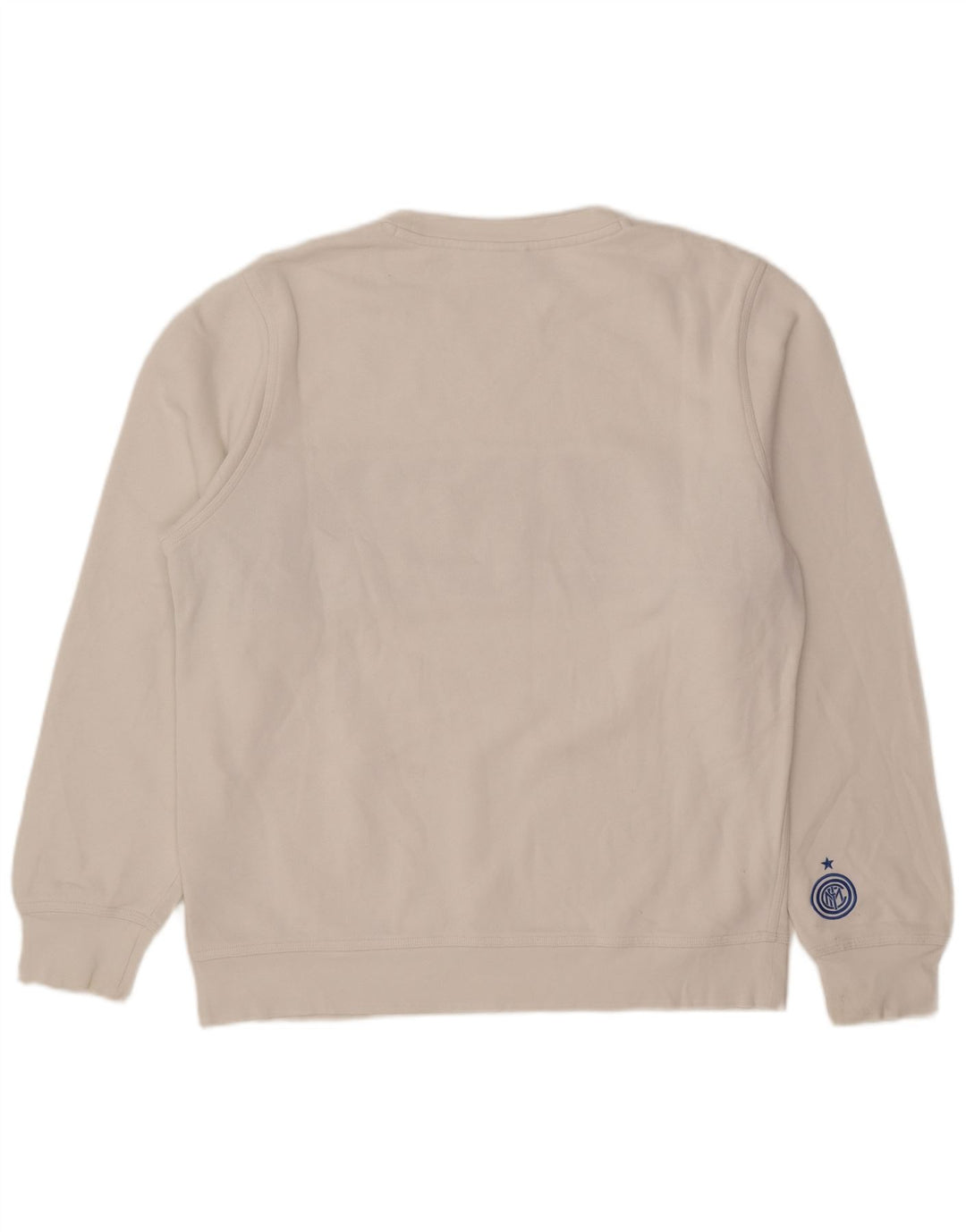 Мужской свитер Nike Inter Milan, большой белый хлопковый джемпер с цветными блоками