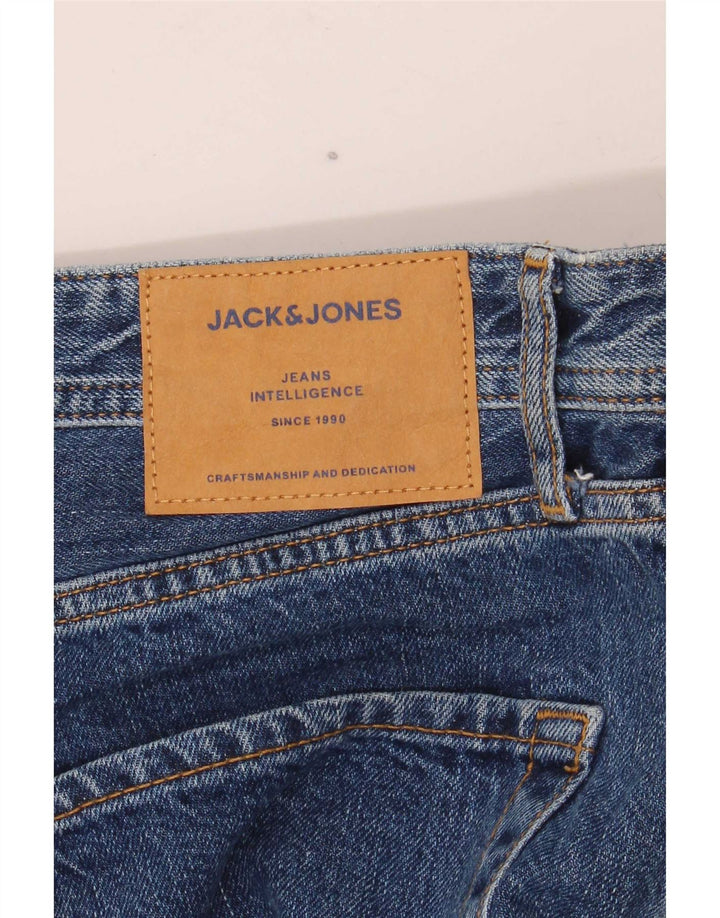 Мужские прямые джинсы Jack & Jones W32 L32 синие, хлопок