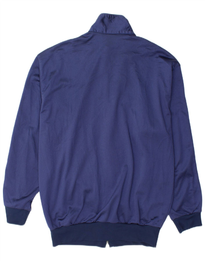 ASICS Mens Graphic Full Tracksuit Large Navy Blue Polyamide