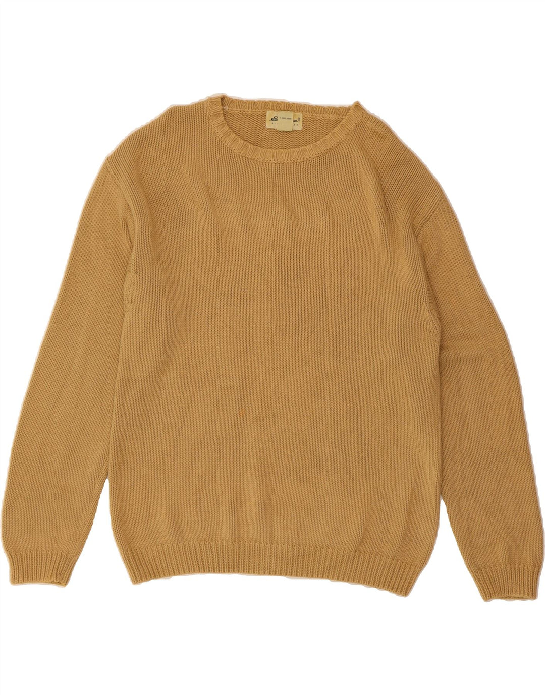 EDDIE BAUER Mens Boat Neck Jumper Sweater Large Beige Cotton Vintage Eddie Bauer and Second-Hand Eddie Bauer from Messina Hembry 