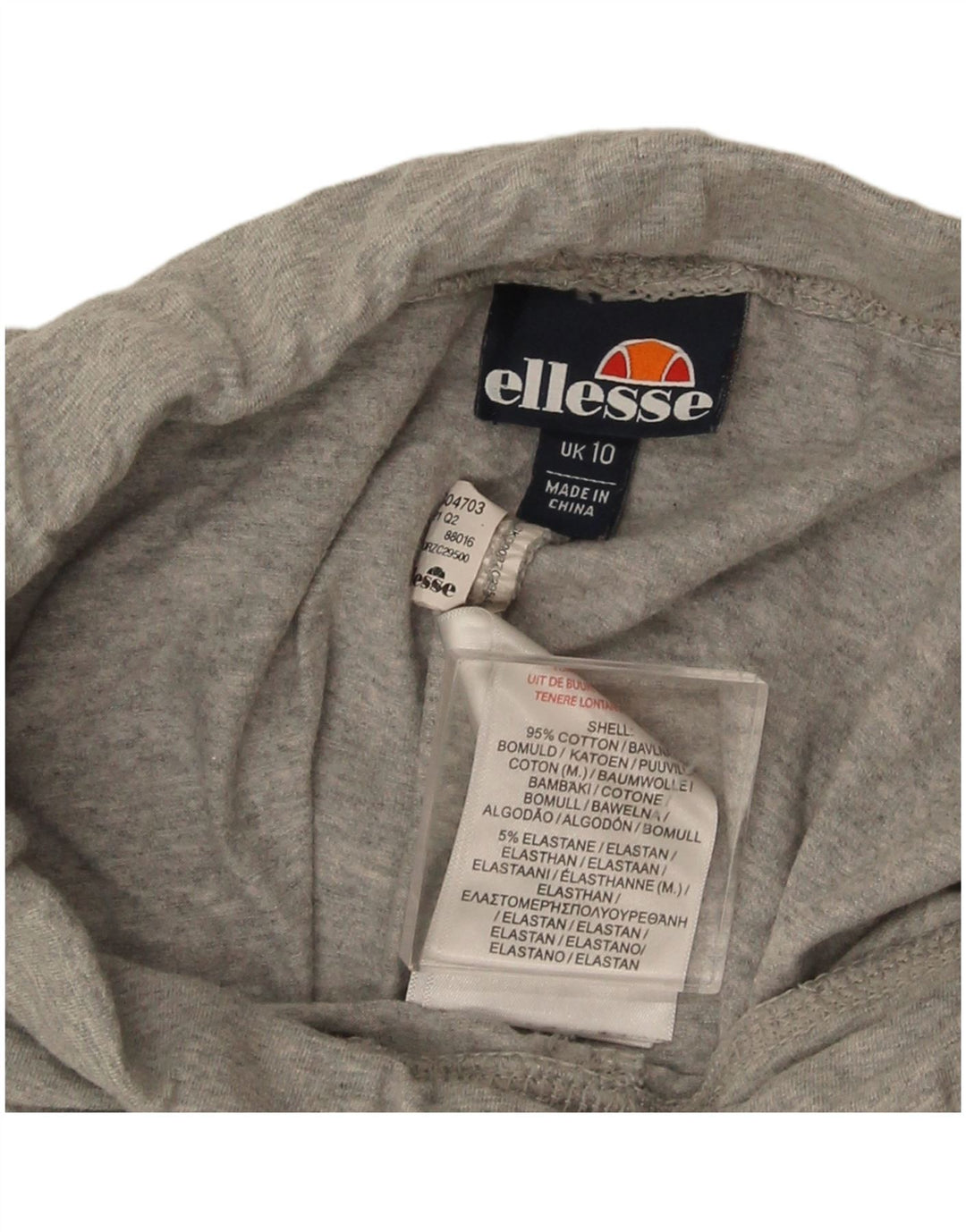 Женские леггинсы с рисунком Ellesse UK 10, маленькие серые, хлопок
