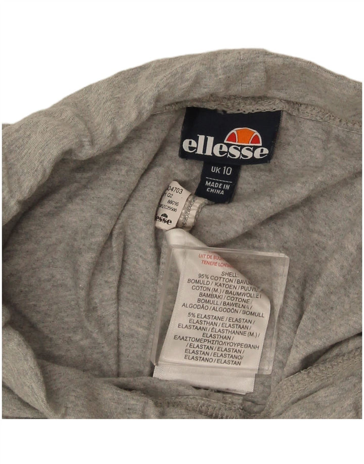 Женские леггинсы с рисунком Ellesse UK 10, маленькие серые, хлопок
