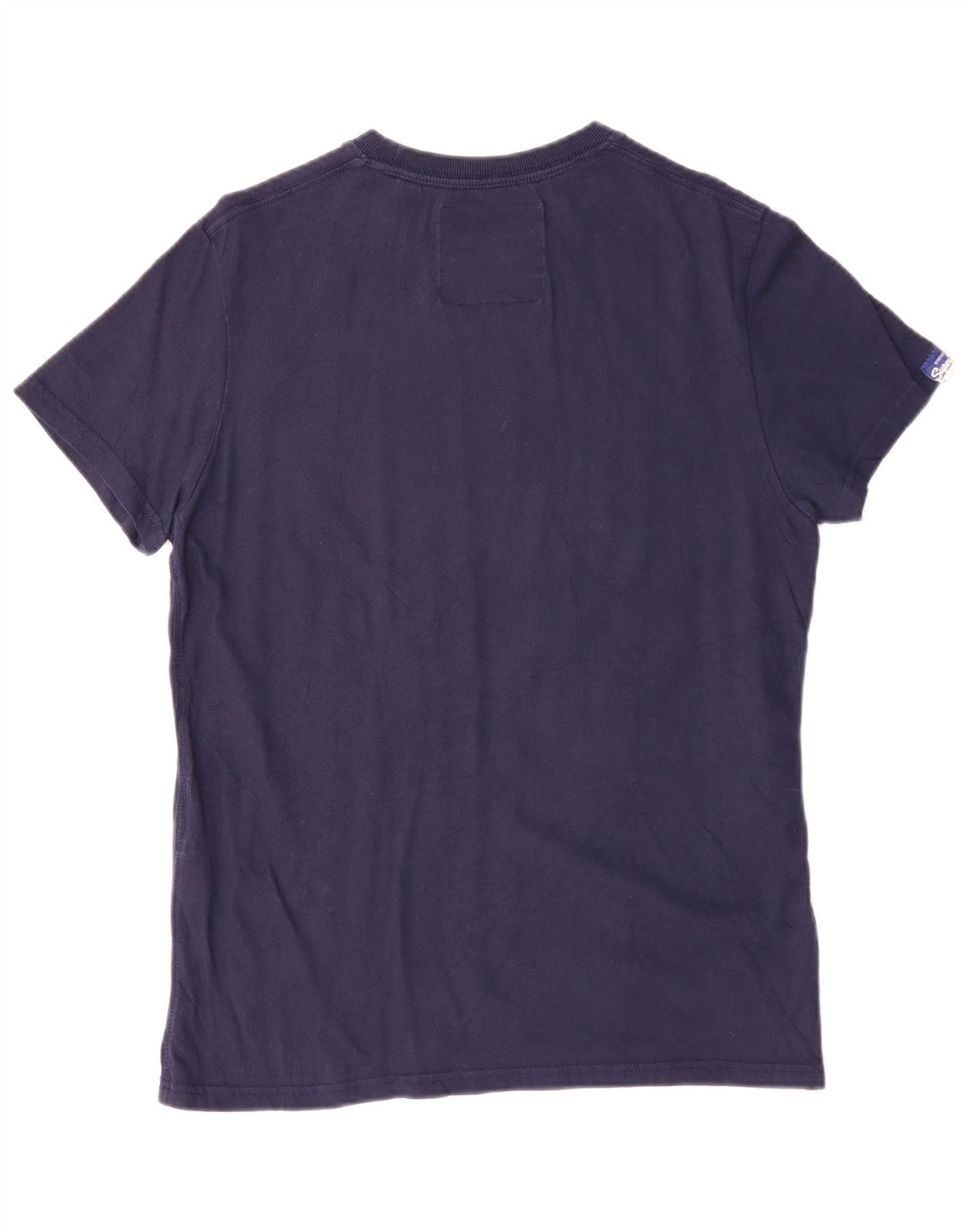 Superdry Мужская футболка с рисунком, большой темно-синий хлопок