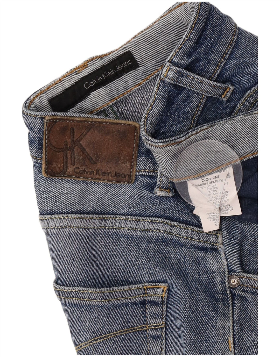 Мужские прямые джинсы Calvin Klein W34 L31 синие