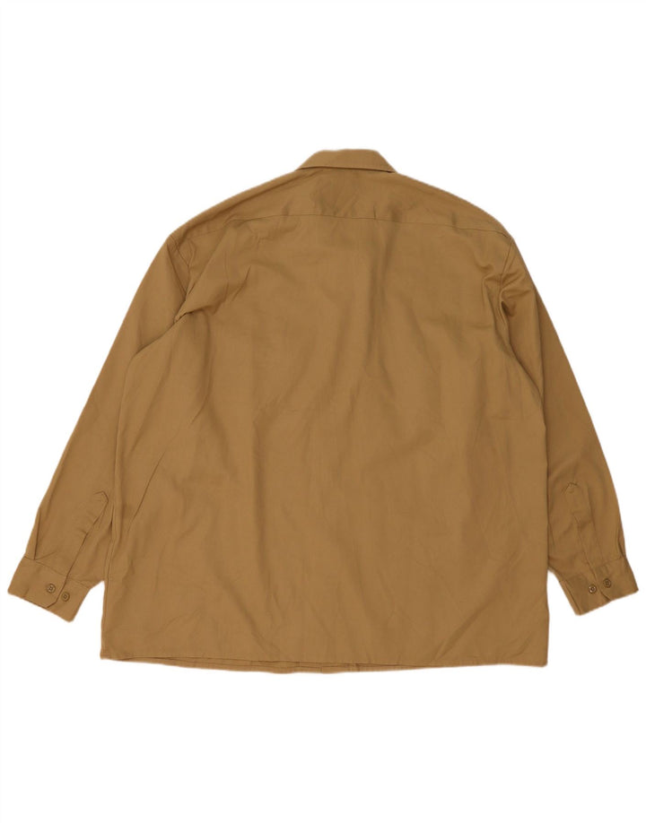 Мужская рубашка Dickies 2XL коричневая из полиэстера